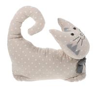 Uonlytech Ferma Porta in Tessuto Forma di Gatto Morbido Fermaporta Animale Decorativo per Camera da Letto Bagno e Uffici Blocco Porta Compatto e Leggero per Tenere Aperta