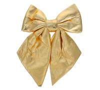 Uonlytech Fiocco di Paillettes Dorato Grande 26X19 CM per Decorazioni Natalizie Ornamento Versatile per Albero di Natale Ghirlande Fai da Te e Decorazioni Festive