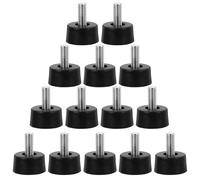 Uonlytech Gambe Per Mobili Moderni Industriali 20 Pezzi Piedini Livellatori Per Mobili Vite M5 Plastica Nera Per Casa E Ufficio