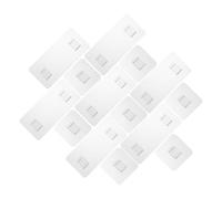 Uonlytech Ganci Angolari Acrilico 24 per Adesivi Trasparenti e Pezzi in Resistenti senza Lasciare Residui Organizzazione Mensole da Doccia Cucina Piastrelle Bagno