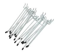 Uonlytech Ganci per Pannelli Forati e Gestione Efficiente dello Spazio da 6 Pollici in Ferro 10 Pezzi Facile Installazione Capacità 7-11 Lb per Garage e Balconi