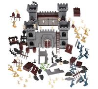 Uonlytech Giocattoli Castello Pirata per Kit Costruzione con Soldatini e Accessori Pirata Sicuri e Leggeri Gioco di Ruolo per Feste e Regali di Compleanno