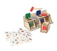 Uonlytech Giocattolo Educativo Fai da Te in Legno per per la Raccolta Differenziata dei Rifiuti Gioco Didattico Smontabile Carte di Raccolta Stimola Abilità Pratiche e Consapevolezza