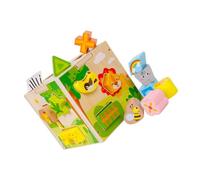 Uonlytech Giocattolo Educativo per Blocchi da Costruzione Resistenti e Forme da Abbinare Stimola la Logica Coordinazione Occhio-mano Verde