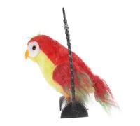 Uonlytech Giocattolo Educativo per Pappagallo Parlante Registrabile Rosso con Movimento Testa e Decorazione da Appendere senza Batterie per Apprendimento Precoce e Comunicazione Interattiva