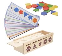 Uonlytech Giocattolo Educativo Scatola Classificazione Forme e Colori in Legno Montessori per Sviluppo Cognitivo e Coordinazione Mano-Occhio Regalo Compleanno Bambina