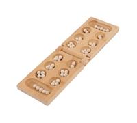 Uonlytech Gioco Mancala Educativo in Bambù Naturale Rompicapo Strategico Pieghevole per Sviluppo Intelligenza e Gioco di Società per Ragazzi e Ragazze