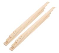 Uonlytech Guide per Mattarello in Legno Set 8 Pezzi per Ceramica Strisce di Guida Spessore Argilla 3-10Mm Strumenti Didattici per Laminazione e Taglio Argilla per Artigianato e Hobby