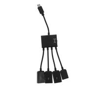 Uonlytech Hub Adapter USB OTG Multi-Port Adattatore per Smartphone e Tablet Supporto per Mouse e Tastiera Funzione di Ricarica Compatto e Leggero Facile da Usare Compatibile con Dispositivi