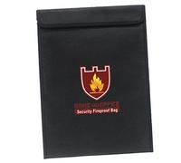 Uonlytech Ignifuga Borsa Per Documenti Buste Portadocumenti Ignifughe Borsa Ignifuga Marsupio Ufficio Ignifugo Custodia Per File Documento Casa Sicuro Borsh Document Nero