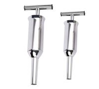 Uonlytech Insaccatrice Argento Manuale per Salsicce in Pezzi Acciaio 2 Inossidabile Utensile per Insaccare Sicuro che Fa Risparmiare Lavoro Salumi per Uso Domestico