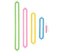 Uonlytech Kit per Maglieria in Plastica 4 Pezzi per Adulti, Telai per Tessitura Sciarpe e Cappelli Fai da Te, Strumento per Lavorare a Maglia Creativo e Resistente, Adatto a Colore Casuale