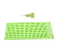 Uonlytech Lavagnetta Braille in Plastica Kit Lavagnetta e Stilo Braille Piastra Portatile per Ciechi Tastiera per Studio