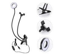 Uonlytech LED Beauty per Smartphone Riempimento per Streaming Live e Foto Braccio Flessibile e Alimentazione USB Set per Estetista e Make Up