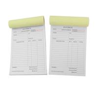Uonlytech Libretto Fatture a 2 Copie Portatile Formato 21x15 Cm con Carta Resistente 2 Libri per Boutique e Servizi Sul Campo