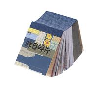 Uonlytech Libro Carta Vintage per Scrapbooking Fai da Te 400 Fogli Decorativi Colorati per Amanti dei e Progetti Creativi per Compleanni e