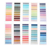 Uonlytech Linguette Adesive per Annotazioni 2000 Pezzi Etichette Adesive Colorate per Indice in Materiale Pet Linguette Rimovibili per Libri e Organizzazione Studio Ufficio