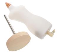 Uonlytech Manichino Sartoriale Piccolo Regolabile con Base in Legno per Abiti per Modellini Supporto per Modelli di Moda Femminile per Sartoria e Esposizione Creativa