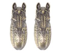 Uonlytech Maniglie per Cassetti e Guardaroba a Forma di Cavallo in Lega di Zinco Verde, 2 Pezzi Viti, Stile Vintage Semplice e Sicuro per Arredamento