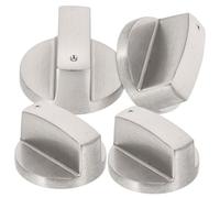 Uonlytech Manopole per Fornelli a Gas in Metallo, Manopola di Controllo del Bruciatore, Set da 4 Pezzi per Cucina Domestica e Ristoranti, Accessori Ricambio Forno e Piano Cottura
