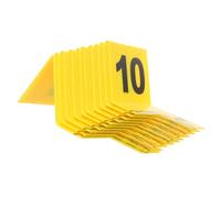 Uonlytech Marcatori Gialli Chiaro 10 Pezzi in Plastico per Scene Investigative e Giochi da Tavolo, Resistenti a Polvere e Pioggia