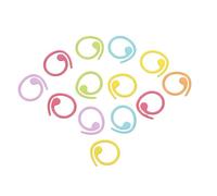 Uonlytech Marcatori per Punti a Maglia in Metallo a Spirale 50 Pezzi, Anelli Divisi Colorati Rimovibili per Uncinetto e Calzini, Segnapunti Resistenti per Progetti di Maglieria e Cucito,