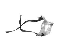 Uonlytech Maschera Disco Glitter Donna Masquerade Faccia Copertura Handmade Argento Vintage e Moderno per Carnevale Halloween Festa Cosplay