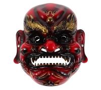 Uonlytech Maschera in Resina Rossa per Cosplay e Halloween Design Unico, Leggera e Confortevole, per Feste e Costumi di Tutti i Tipi