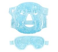 Uonlytech Maschera per Occhi e Viso Riutilizzabile in Gel Pvc, Maschera Fredda e Calda per Terapia Termica, Lenitiva Occhiaie e Gonfiore, Set Compatto per Uso Domestico, Ufficio e Scuola,