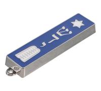 Uonlytech Mezuzah Ebraica per Porta D’Ingresso Pergamena Sacra, Custodia in Metallo 94x20mm Testo Ebraico e Motivo Esagonale, Decorazione per Casa, Ufficio e Spazio Sacro