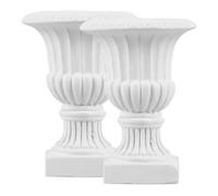 Uonlytech Mini Vaso da Fiori in Miniatura a Forma di Colonna Romana Set 2 Pezzi Accessori per Case delle Bambole Decorazioni per Scene di Nozze e Miniature Realistiche