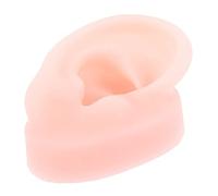 Uonlytech Modello Orecchio Auricolare in Silicone Realistico Riutilizzabile per Pratica Piercing Ed Esposizione Gioielli Professionisti e Principianti, Compatto per Scrivania e Didattica Anatomica