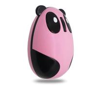 Uonlytech Mouse Wireless Ricaricabile Panda Rosa in Plastica Silenzioso