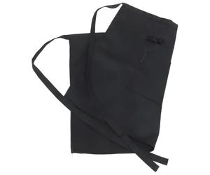 Uonlytech Nero Grembiule Corto da Cameriera Unisex in Poliammide | Menù e Libri da Servizio, Comodo per Uso Prolungato, Taglia Corta per Ristorante e Cucina