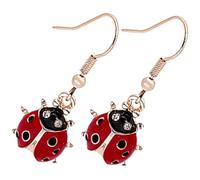 Uonlytech Orecchini a Gancio da Donna a Forma di Coccinella Leggeri e Anallergici Orecchini Unici e Vistosi per Ragazze Adolescenti Gioielli Decorativi per Feste e Uso Quotidiano