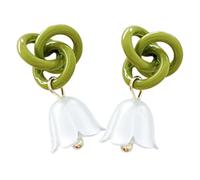 Uonlytech Orecchini Pendenti Donna Fiori di Convallaria in Lega Leggera Design Elegante e Versatile per Uso Quotidiano e Occasioni Speciali