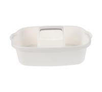 Uonlytech Organizer per Utensili in Plastica con Manico, Contenitore Porta-attrezzi per Prodotti la Pulizia, Cestino per Doccia Robusto e Leggero, per Casa, Hotel e Bagno