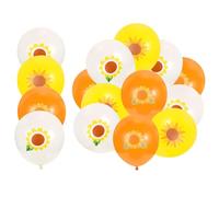 Uonlytech Palloncini a Forma di Girasole 15 Pezzi Materiale a Rete Colore Casuale per Decorazioni Compleanno Tema Girasole per Festa e Chic