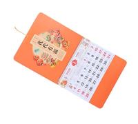 Uonlytech Parete Del Cavallo Mensile Lunare per Casa e Ufficio Decorazione Feng Shui Arancione Organizzatore Annuale Appeso