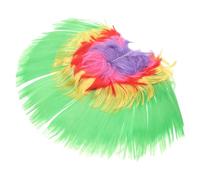 Uonlytech Parrucca Fluffy Festival Colorata con Mohawk Regolabile per Performance Teatro Carnevale e Mascherata Accessorio Costume Divertente per Adulti e Gruppi