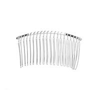 Uonlytech Pettine Per Velo Da Sposa in Metallo Con 20 Denti Set Da 3 Pettini Laterali Per Capelli Argento Accessori Fai Da Te Per Decorazioni E Copricapi Nuziali