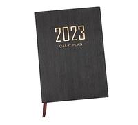 Uonlytech Planner Personale Inglese Portatile Agenda Accademica per Appuntamenti Giorni con Copertina Nera Elegante per Lavoro Studio e Riunioni