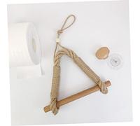 Uonlytech Porta Carta Igienica Murale Con Corda Supporto Per Carta Asciugatutto Stile Rustico e Decorativo Per Bagno e Cucina Organizzatore Pratico e Resistente Design Vintage Naturale