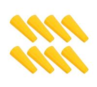 Uonlytech Porta Rocchetti di Filato in Plastica Conico 8 Pezzi, Tubo per Maglieria e Tessitura, Bobina Vuota Resistente Gialla per Avvolgimento Lana e Filo da Ricamo