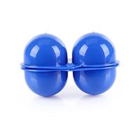 Uonlytech Porta Uova Pieghevole in Plastica Pp 2 Scomparti per 2 Uova, Protezione Antiurto, Custodia Portatile per Campeggio e Picnic All'aperto, Confezione da 2 Pezzi