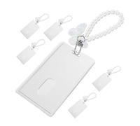 Uonlytech Portabadge Trasparente in PVC Portachiavi a Farfalla Custodia Protettiva Scorrevole per Tessere e Badge Set da 6 Pezzi per Ufficio Scuola e Trasporti Resistente e Sicuro