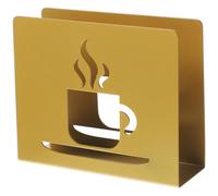 Uonlytech Portatovaglioli e Struttura Cava in Metallo Oro Design Moderno Supporto per Tovaglioli da Carta Organizer Funzionale e Decorativo per Hotel e Caffè