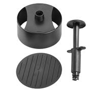 Uonlytech Pressa Hamburger ABS Plastica Nero con Pulsante Stampo Rotondo per Polpette di Carne Verdure e Bacon Utensile Manuale Antiaderente per BBQ Sandwich e Cucina