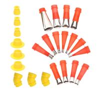 Uonlytech Professionale Ugelli per Sigillatura Riutilizzabili Silicone e Acciaio Inox con Basi Protettive Kit Multifunzione per Rifinitura Fughe Strumenti Versatili per Lavori Miglioramento