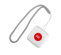 Uonlytech Pulsante Sos Wireless per Anziani e Pazienti con Allarme Caduta Telecomando per Chiamata di Emergenza e Assistenza Compatibile Ospedale e Strutture Ricettive